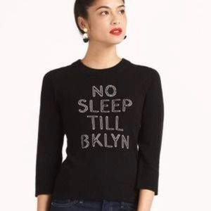 Kate Spade iconic NO SLEEP TILL BKLYN  sweater